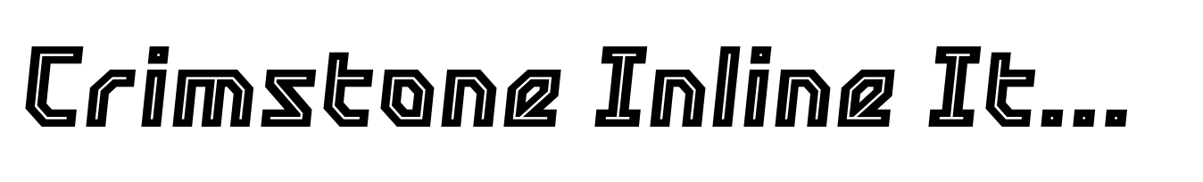 Crimstone Inline Italic
